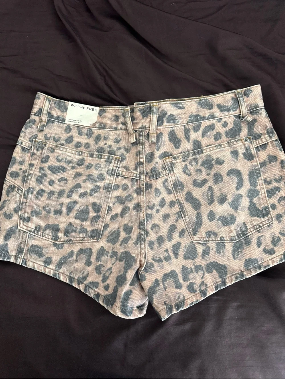 Free People Leopard Shorts